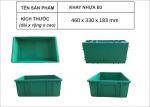 Thùng nhựa đặc B3 kích thước 460x330x182mm