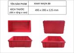 Thùng nhựa đặc B9 kích thước 495 x 395 x125mm