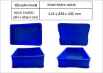 Thùng nhựa đặc HA025 kích thước 610x420x100mm