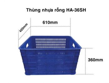 Thùng nhựa rỗng HA-36SH 